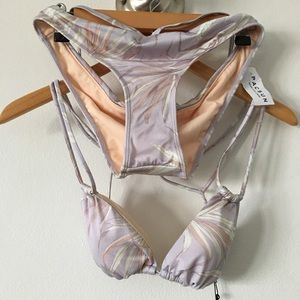 LA Hearts Tropical Shine Bikini Set Sz XS/M